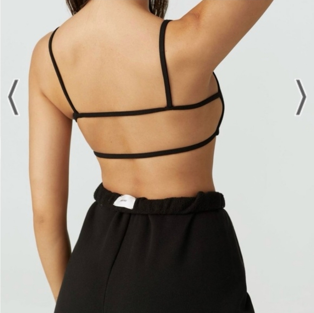 Joah Brown Cage Bra - Black Ribbed - S/M - Picture 4 of 7